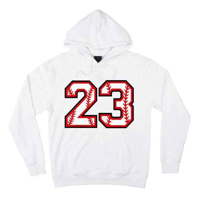 Number 23 Baseball Lucky Favorite Jersey Number Hoodie