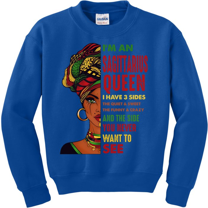 November 22 December 21 Birthday Sagittarius African Gift Kids Sweatshirt