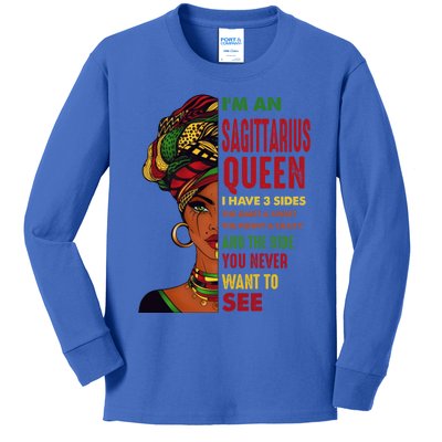 November 22 December 21 Birthday Sagittarius African Gift Kids Long Sleeve Shirt