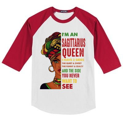 November 22 December 21 Birthday Sagittarius African Gift Kids Colorblock Raglan Jersey