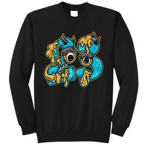 Number 23 Drip Retro Aqua 5s Matching Sweatshirt