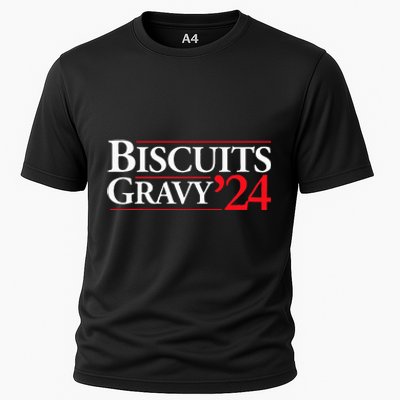 Novelty 2024 Election Campaign 24 Biscuits And Gravy Cooling Performance Crew T-Shirt