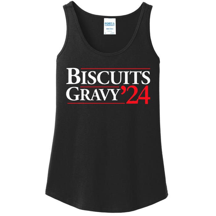 Novelty 2024 Election Campaign 24 Biscuits And Gravy Ladies Essential Tank