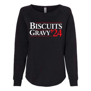 Novelty 2024 Election Campaign 24 Biscuits And Gravy Womens California Wash Sweatshirt