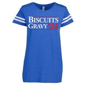 Novelty 2024 Election Campaign 24 Biscuits And Gravy Enza Ladies Jersey Football T-Shirt