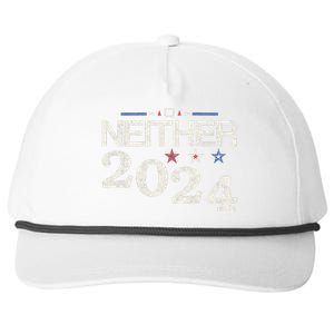 Neither 2024 Elections Snapback Five-Panel Rope Hat