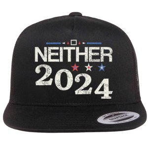 Neither 2024 Elections Flat Bill Trucker Hat