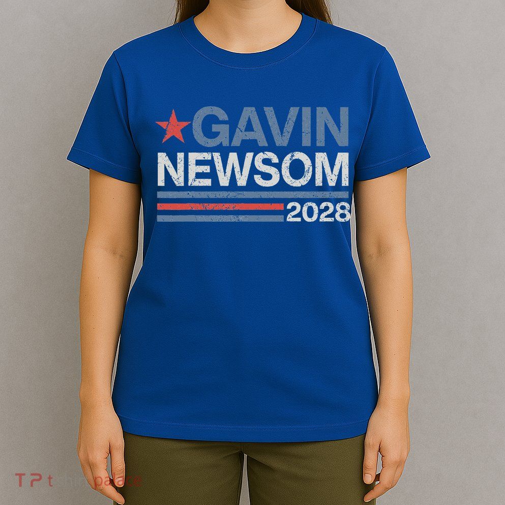 Newsom 2028 Gavin Newsom 2028 President 48 Election Campaign T-Shirt