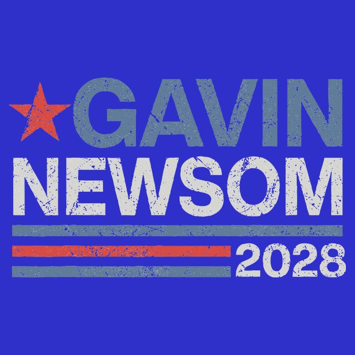 Newsom 2028 Gavin Newsom 2028 President 48 Election Campaign Toddler T-Shirt