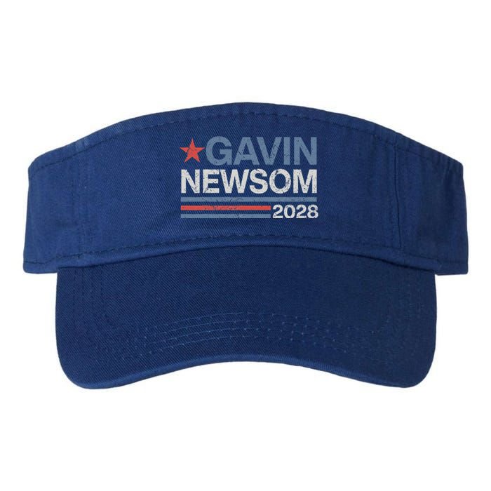 Newsom 2028 Gavin Newsom 2028 President 48 Election Campaign Valucap Bio-Washed Visor