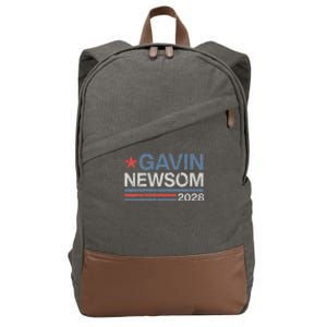 Newsom 2028 Gavin Newsom 2028 President 48 Election Campaign Cotton Canvas Backpack