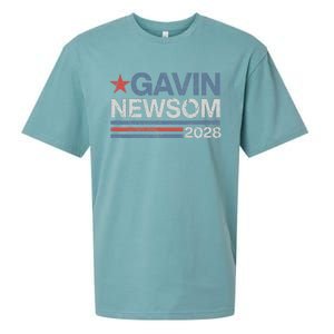 Newsom 2028 Gavin Newsom 2028 President 48 Election Campaign Sueded Cloud Jersey T-Shirt