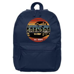 New 2024 Grandfather Granddad Grandpa 16 in Basic Backpack