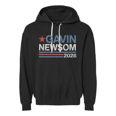 Newsom 2028 Gavin Newsom 2028 President 48 Election Campaign Garment-Dyed Fleece Hoodie