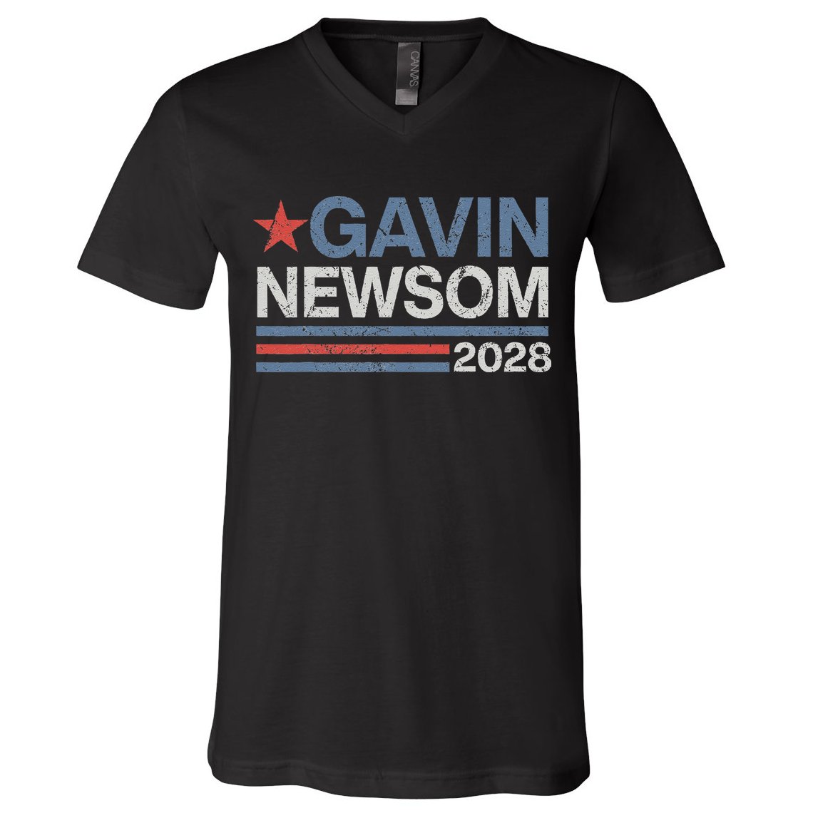 Newsom 2028 Gavin Newsom 2028 President 48 Election Campaign V-Neck T-Shirt