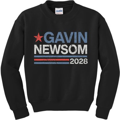 Newsom 2028 Gavin Newsom 2028 President 48 Election Campaign Kids Sweatshirt