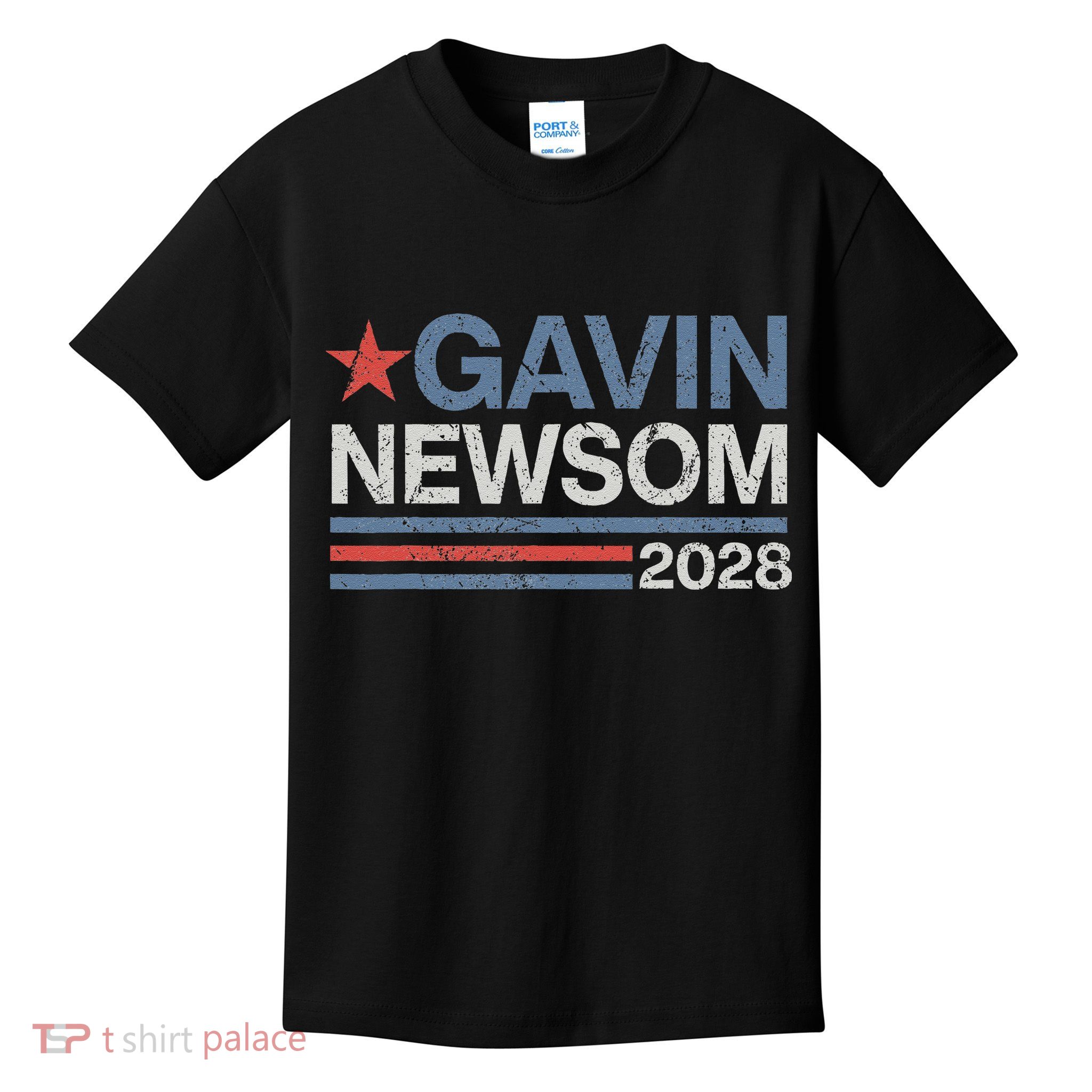 Newsom 2028 Gavin Newsom 2028 President 48 Election Campaign Kids T-Shirt