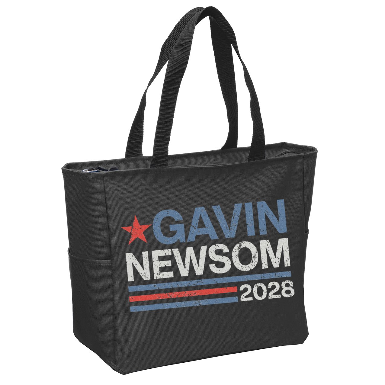 Newsom 2028 Gavin Newsom 2028 President 48 Election Campaign Zip Tote Bag