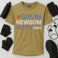 Newsom 2028 Gavin Newsom 2028 President 48 Election Campaign Cooling Performance Crew T-Shirt