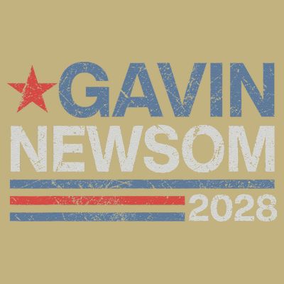 Newsom 2028 Gavin Newsom 2028 President 48 Election Campaign T-Shirt