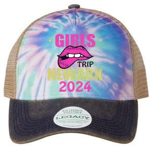 Newark 2024 Girl Trip Group Matching Retro Weekend Legacy Tie Dye Trucker Hat