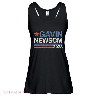 Newsom 2028 Gavin Newsom 2028 President 48 Election Campaign Ladies Essential Flowy Tank