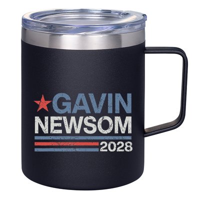 Newsom 2028 Gavin Newsom 2028 President 48 Election Campaign 12oz Stainless Steel Coffee Mug