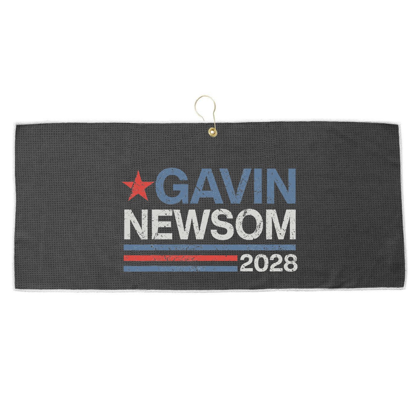 Newsom 2028 Gavin Newsom 2028 President 48 Election Campaign Large Microfiber Waffle Golf Towel