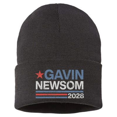 Newsom 2028 Gavin Newsom 2028 President 48 Election Campaign Sustainable Knit Beanie