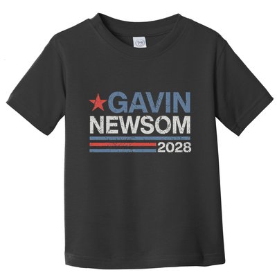 Newsom 2028 Gavin Newsom 2028 President 48 Election Campaign Toddler T-Shirt