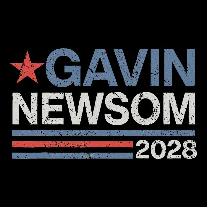 Newsom 2028 Gavin Newsom 2028 President 48 Election Campaign Toddler T-Shirt