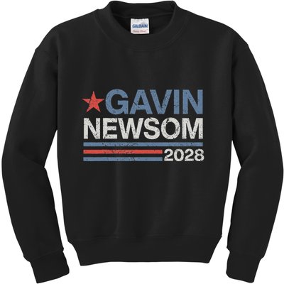 Newsom 2028 Gavin Newsom 2028 President 48 Election Campaign Kids Sweatshirt