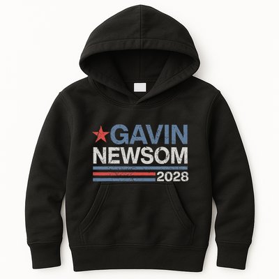 Newsom 2028 Gavin Newsom 2028 President 48 Election Campaign Kids Hoodie