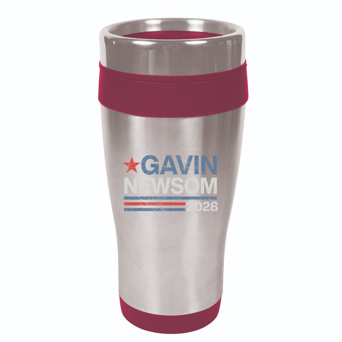 Newsom 2028 Gavin Newsom 2028 President 48 Election Campaign 16oz Travel Tumbler