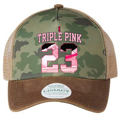 Number 23 Goat Kicks Low Triple Pink Matching Legacy Tie Dye Trucker Hat