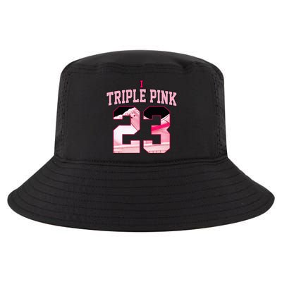 Number 23 Goat Kicks Low Triple Pink Matching Cool Comfort Performance Bucket Hat