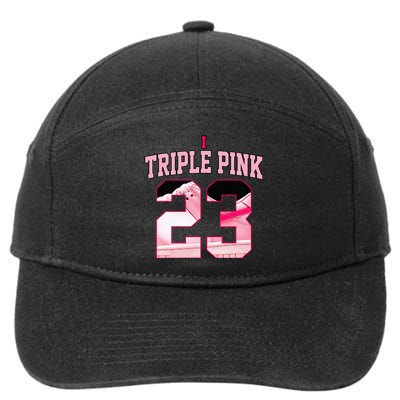 Number 23 Goat Kicks Low Triple Pink Matching 7-Panel Snapback Hat