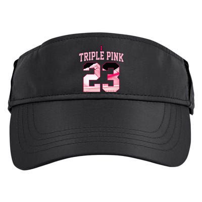 Number 23 Goat Kicks Low Triple Pink Matching Adult Drive Performance Visor