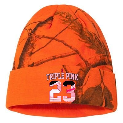 Number 23 Goat Kicks Low Triple Pink Matching Kati Licensed 12" Camo Beanie