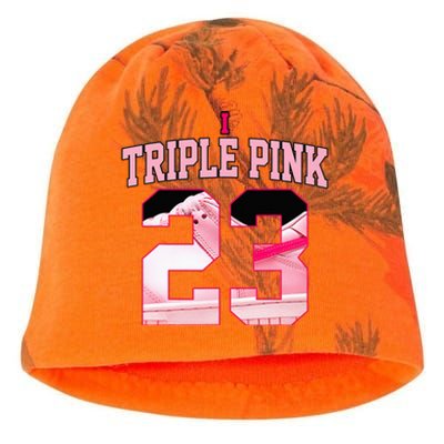 Number 23 Goat Kicks Low Triple Pink Matching Kati - Camo Knit Beanie