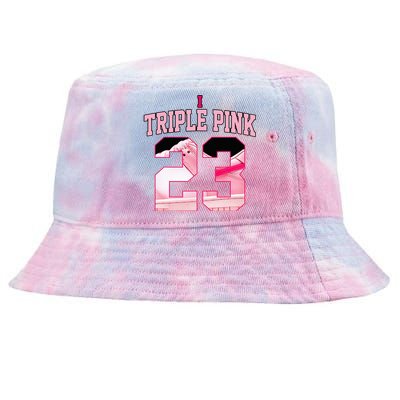 Number 23 Goat Kicks Low Triple Pink Matching Tie-Dyed Bucket Hat