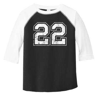 Number 22 On The Back Toddler Fine Jersey T-Shirt