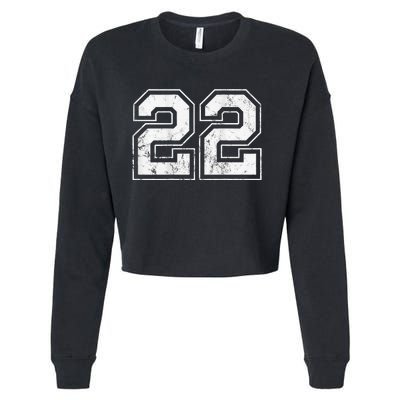 Number 22 On The Back Cropped Pullover Crew