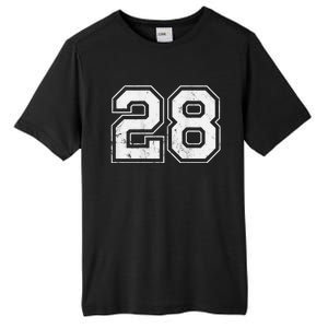 Number 28 on the back Tall Fusion ChromaSoft Performance T-Shirt