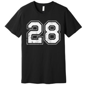 Number 28 on the back Premium T-Shirt