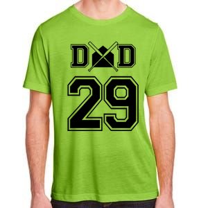 Number 29 Players Biggest Fan For Baseball Or Softball Dad Gift Adult ChromaSoft Performance T-Shirt