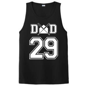 Number 29 Players Biggest Fan For Baseball Or Softball Dad Gift PosiCharge Competitor Tank