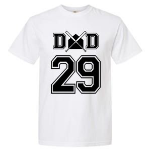 Number 29 Players Biggest Fan For Baseball Or Softball Dad Gift Garment-Dyed Heavyweight T-Shirt