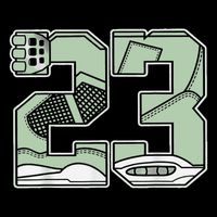 Number 23 Seafoam Abundance 4s Matching Tee  Drawstring Bag