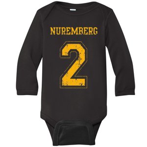 Nuremberg 2 Sports Jersey Style Baby Long Sleeve Bodysuit